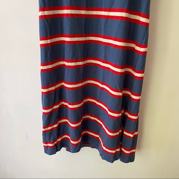 MARINE LAYER Sadie Midi Dress in Red Stripe Size S - Picture 13 of 13
